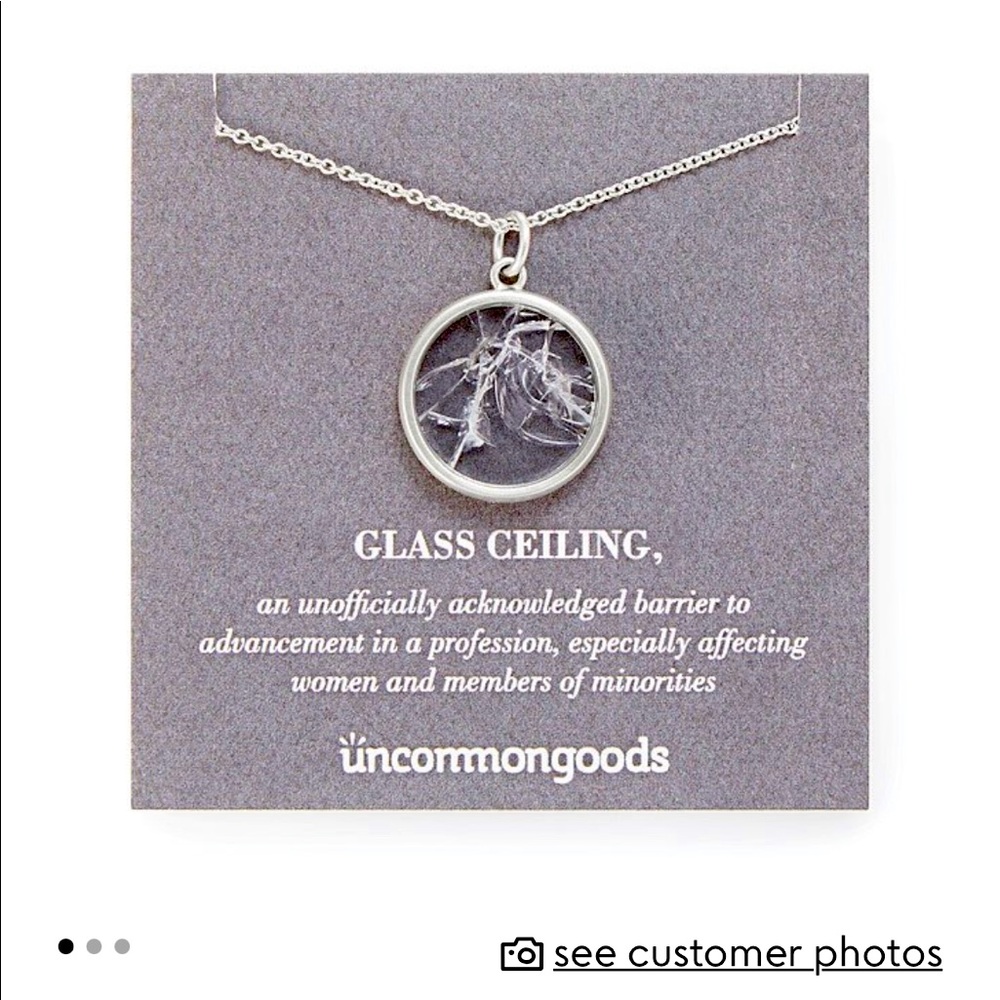 “Break the glass ceiling” necklace 16”.